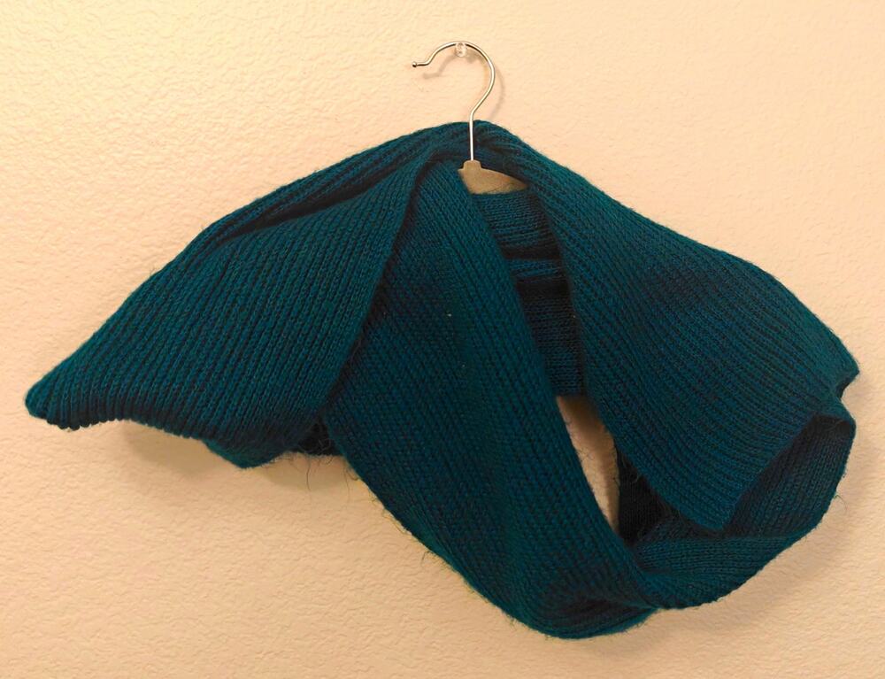 Teal Scarf Forever 21 Y2K Acrylic Knit